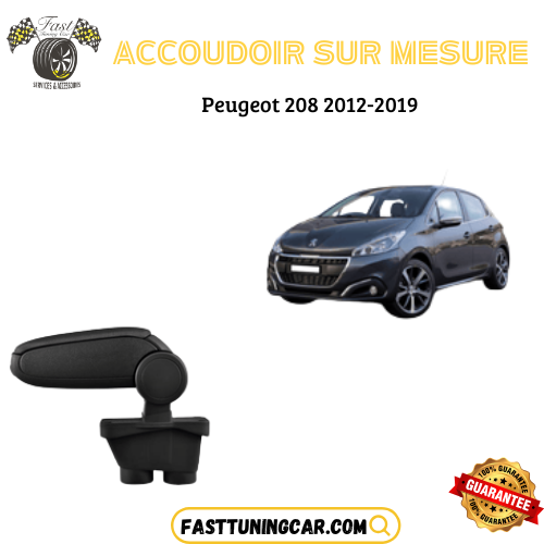 Accoudoir sur mesure Peugeot 208 2012-2019