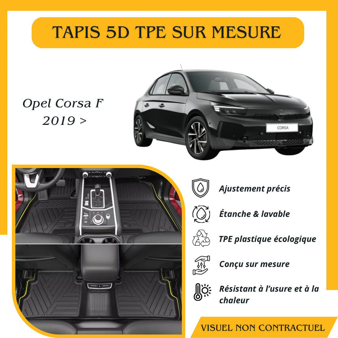 Tapis sur mesure 5D TPE Opel Corsa-F 2019 >