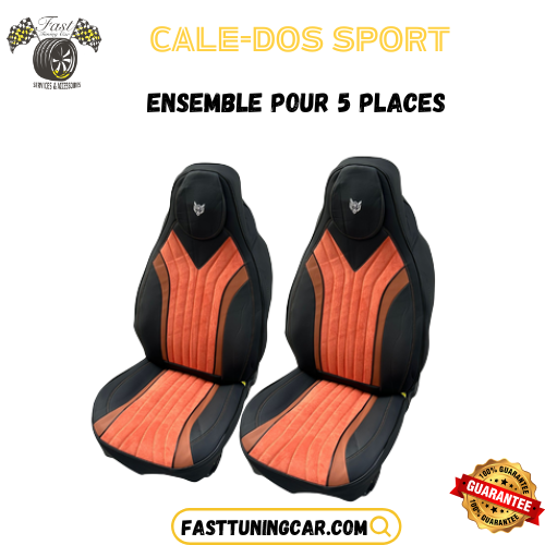 Cale-dos sport en similicuir – Ensemble Complet 5 Places
