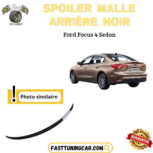 Spoiler arrière noir brillant sunplex pour Ford Focus 4