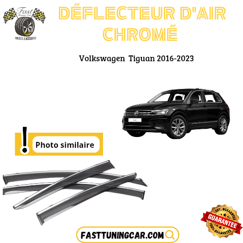 Déflecteur d’air noir et chromé Volkswagen Tiguan 2016-2023
