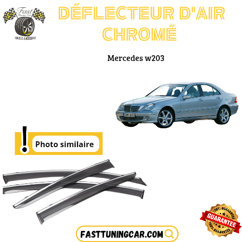 Déflecteur d’air noir et chromé Mercedes W203
