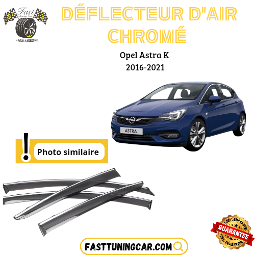 Déflecteur d’air noir et chromé Opel Astra K 2016-2021