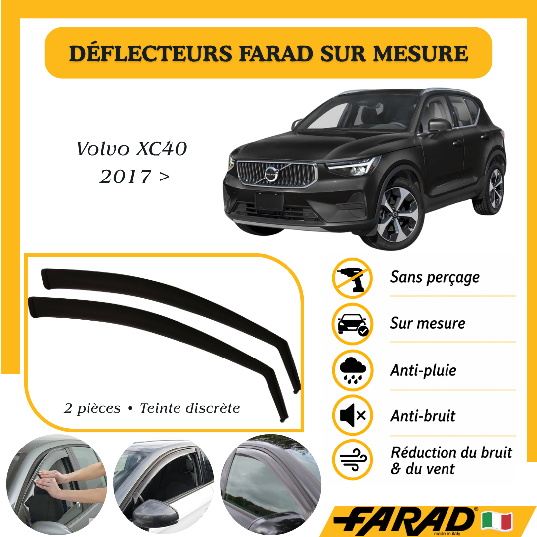 Déflecteurs d’air FARAD Volvo XC40 2017 >