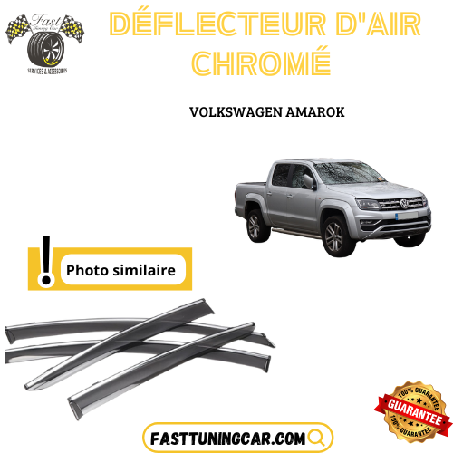 Déflecteur d’air noir et chromé Volkswagen Amarok
