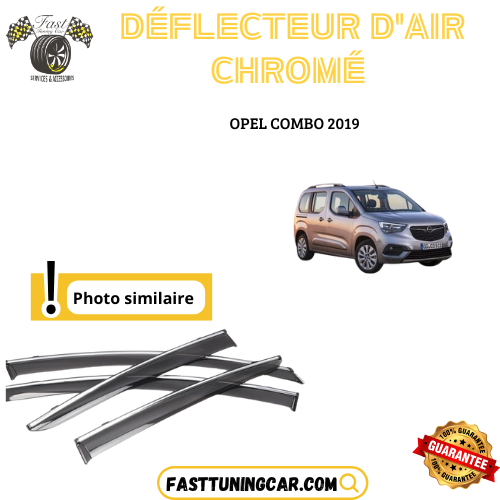 Déflecteur d’air noir et chromé Opel Combo 2019