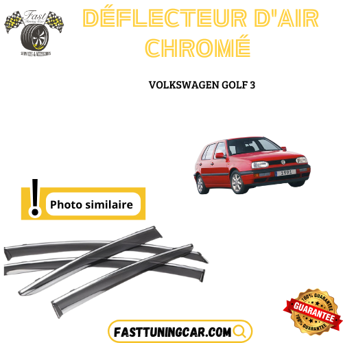 Déflecteur d’air noir et chromé Volkswagen Golf 3