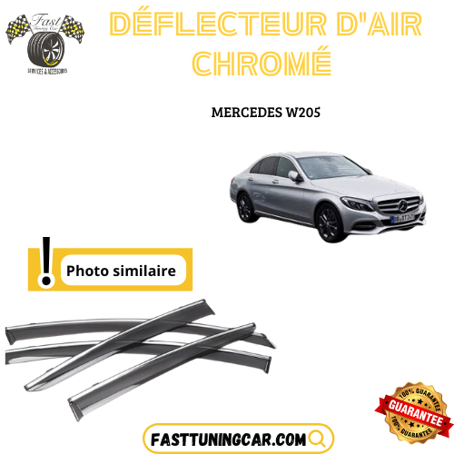 Déflecteur d’air noir et chromé Mercedes W205