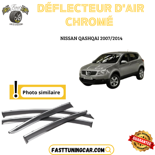 Déflecteur d’air noir et chromé Nissan Qashqai 2007-2014