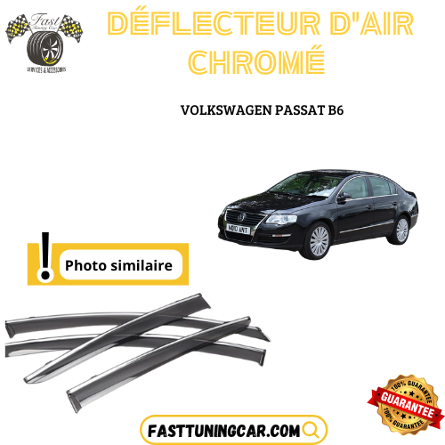 Déflecteur d’air noir et chromé Volkswagen Passat B6
