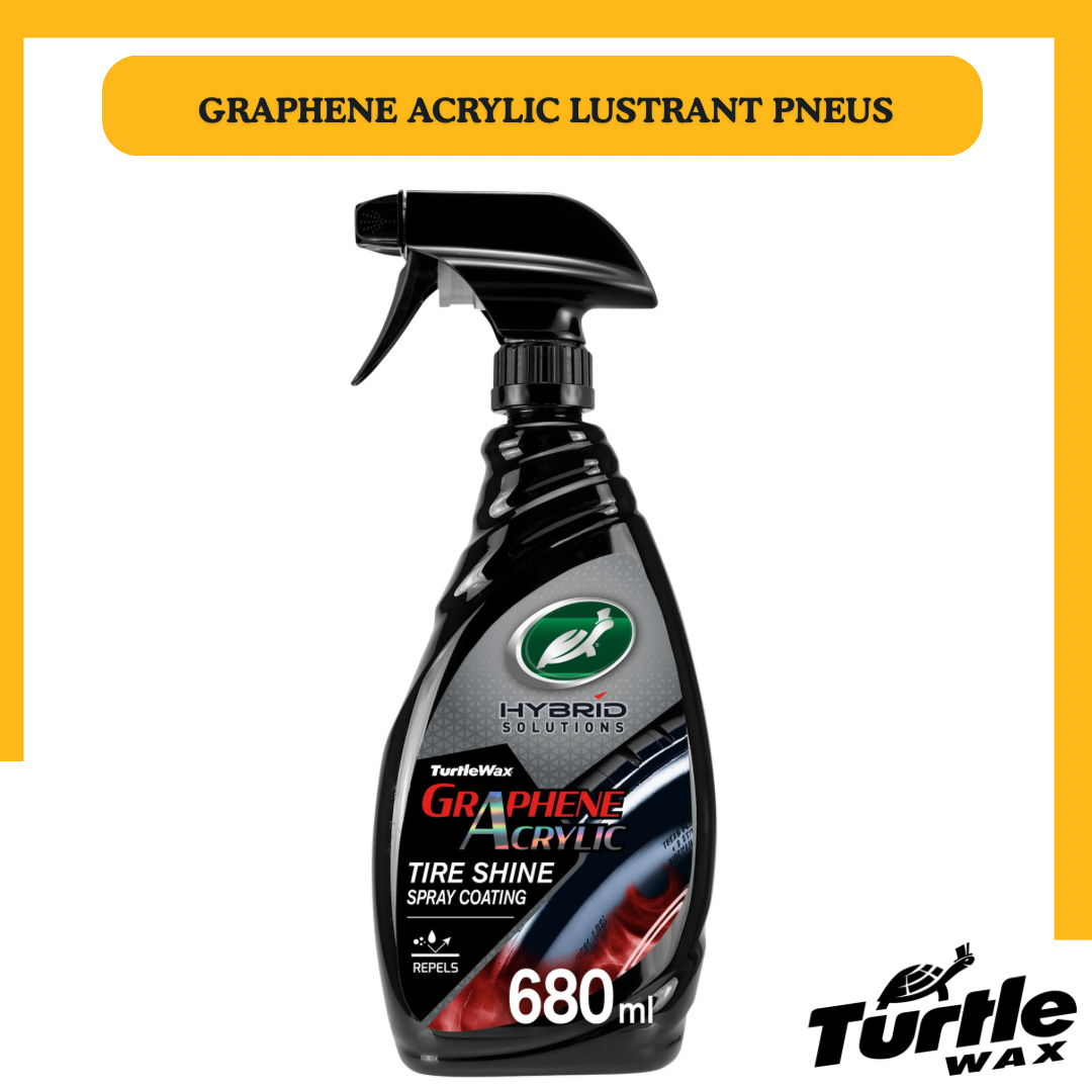 Graphene Acrylic Hybrid Solutions Turtle Wax – lustrant pneus haute brillance 680 ml