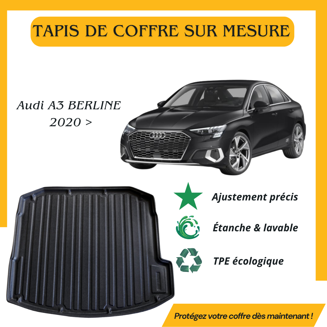 Tapis de coffre 4D Audi A3 BERLINE 2020>