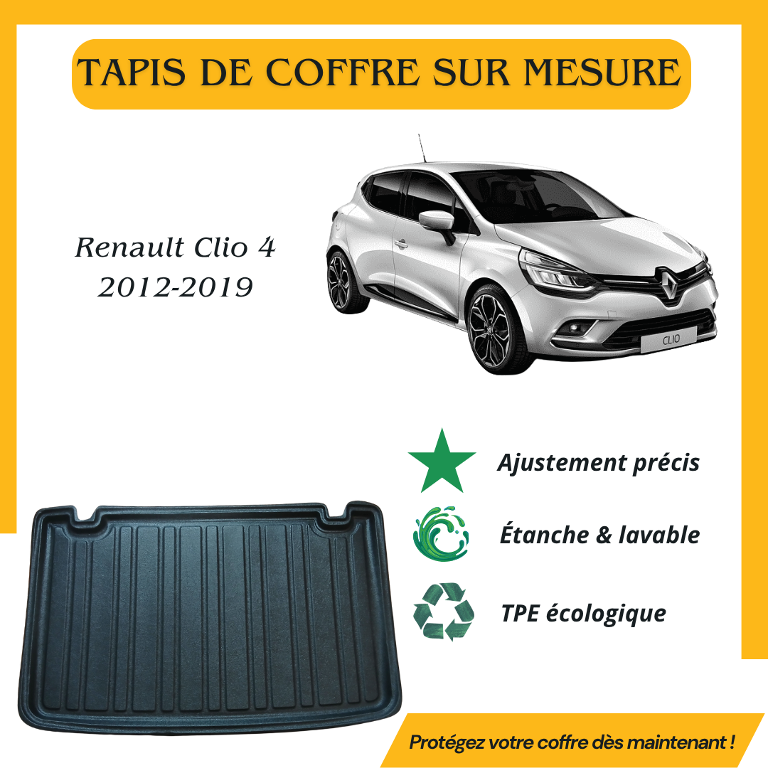 Tapis de coffre 4D RENAULT CLIO 4 2012-2019