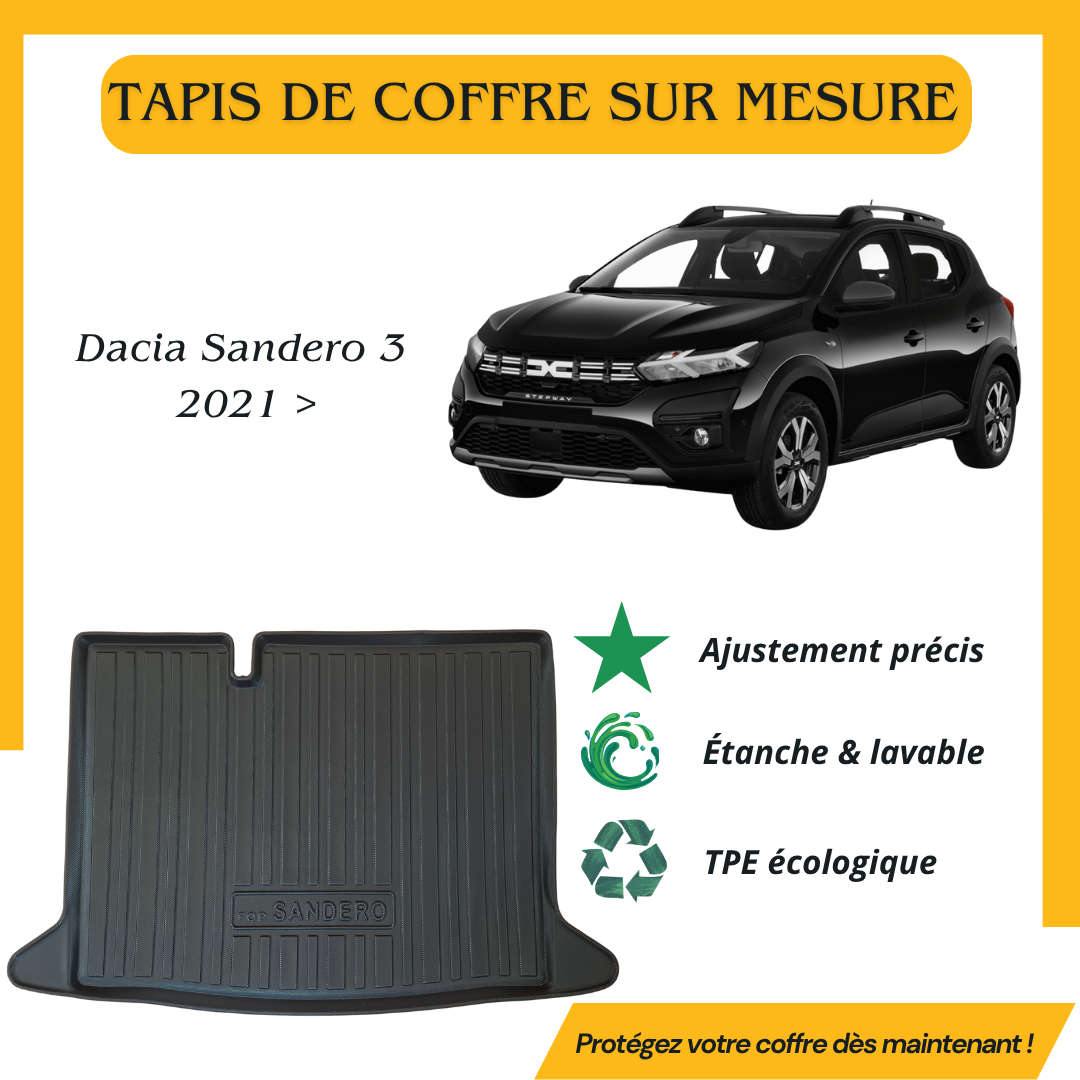 Tapis de coffre 4D DACIA SANDERO 3 2021 >
