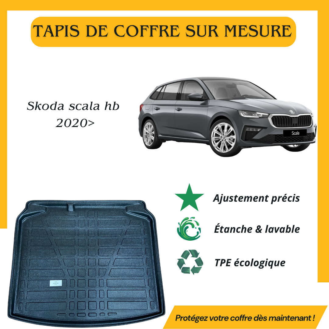Tapis de coffre 4D Skoda scala hb 2020>