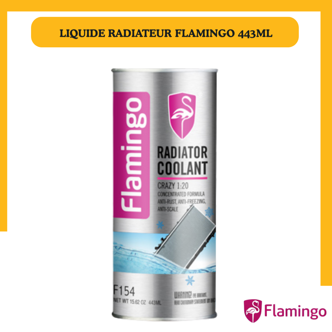 Flamingo Radiator Coolant 443ML – Liquide de Refroidissement Moteur