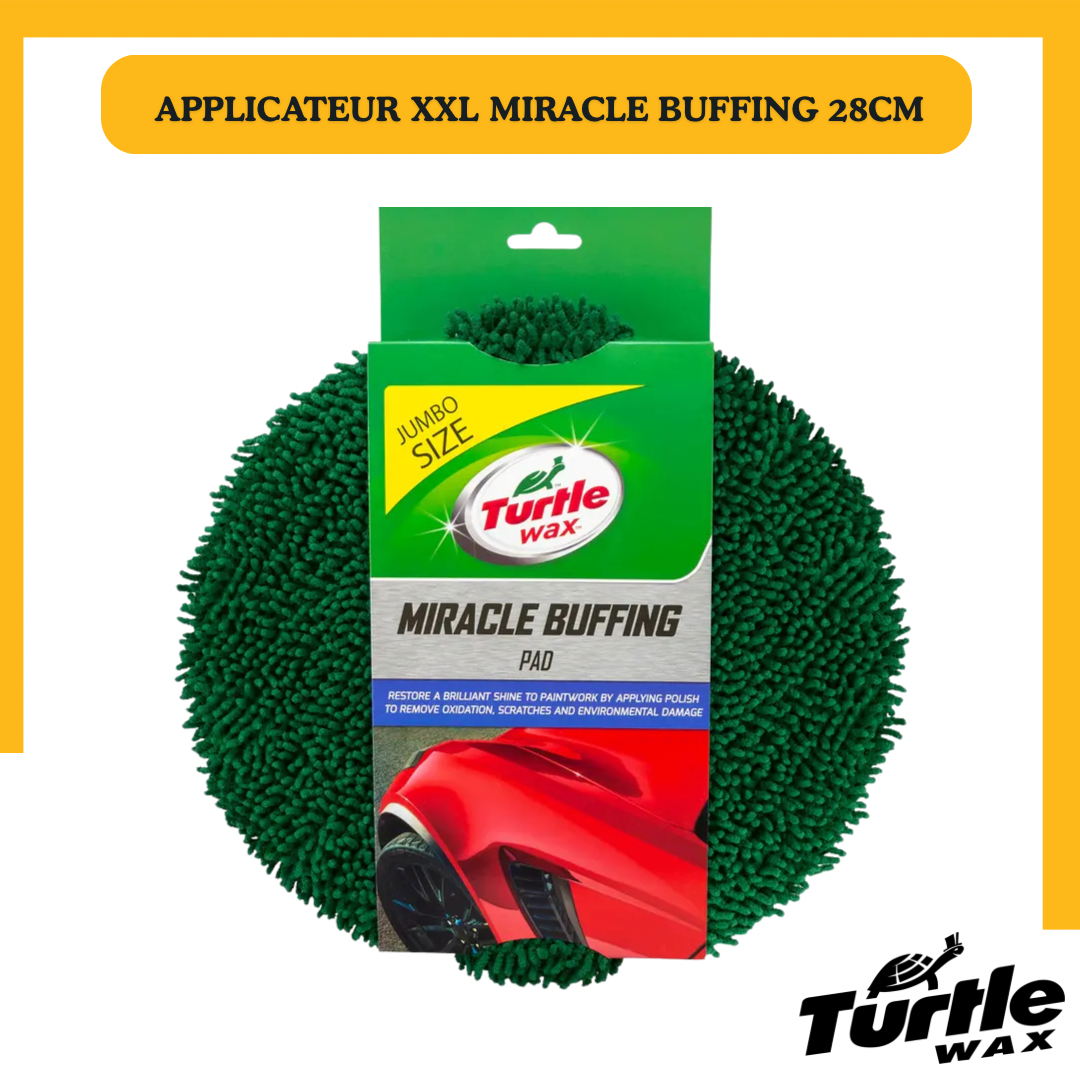 Turtle Wax Miracle XXL – Applicateur Nettoyage & Polissage 28 cm