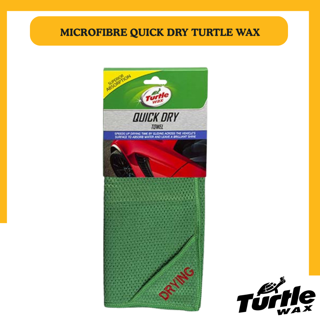 Turtle Wax Microfibre Quick Dry – Séchage Ultra Absorbant