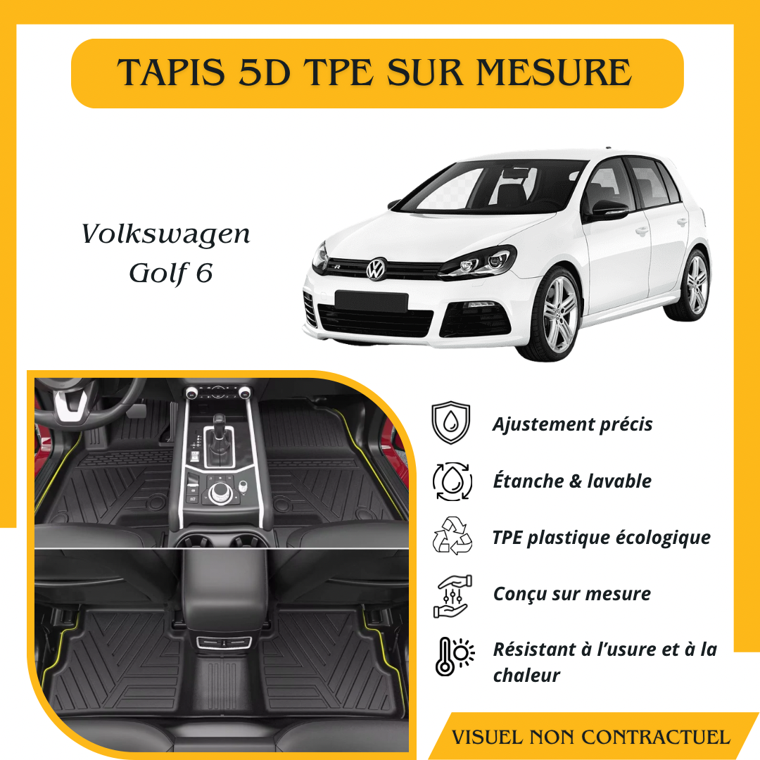 Tapis sur mesure 5D TPE Volkswagen Golf 6