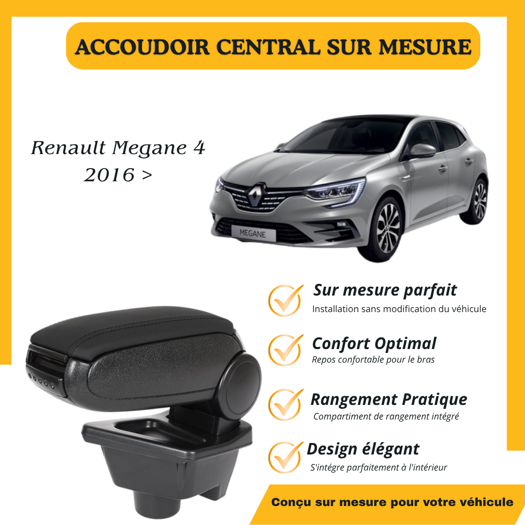 Accoudoir sur mesure Renault Mégane 4 2016 >