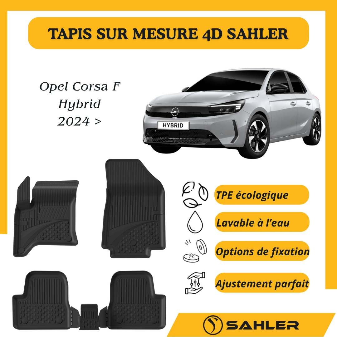 Tapis Sur Mesure 4D Opel Corsa F Hybrid 2024 >