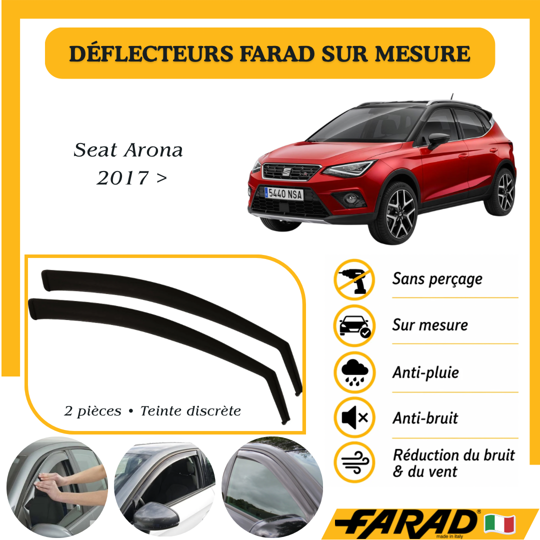 Déflecteurs d’air FARAD Seat Arona 2017 >