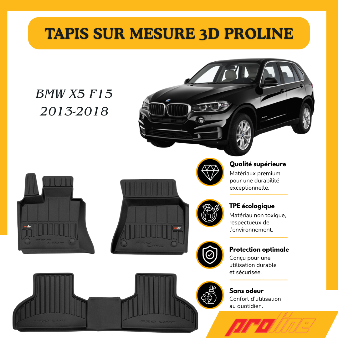 Tapis de sol PROLINE Bmw X5 F15 2013-2018