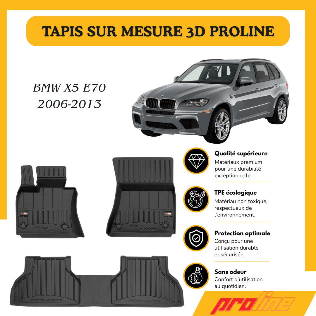 Tapis de sol PROLINE Bmw X5 E70 2006-2013