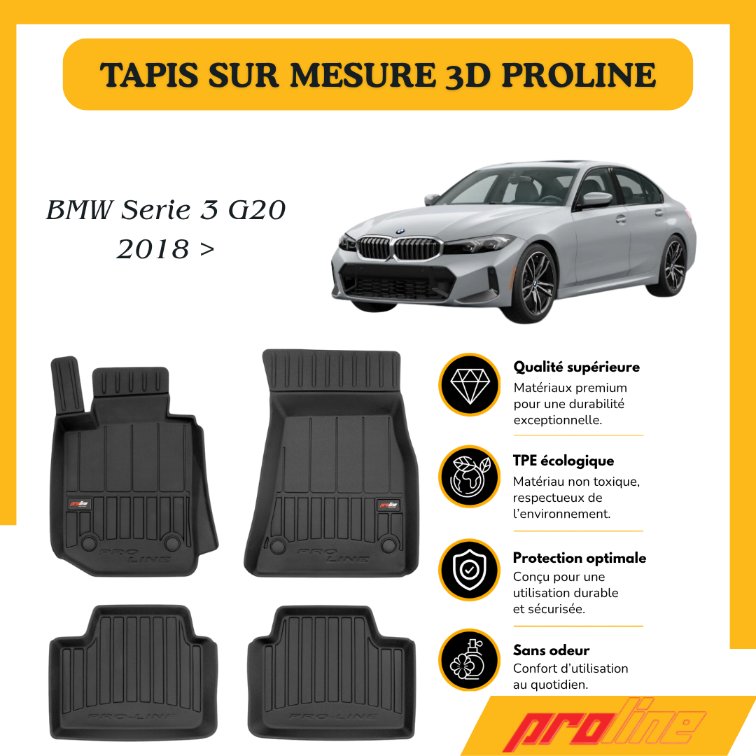 Tapis de sol PROLINE Bmw Série 3 G20 2018 >
