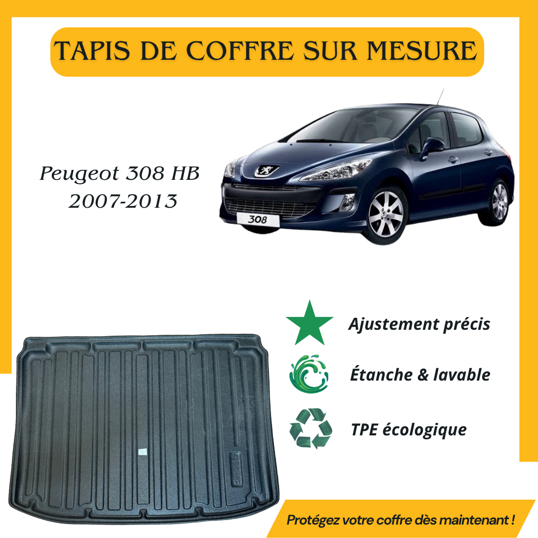 Tapis de coffre 4D Peugeot 308 HB 2007-2013