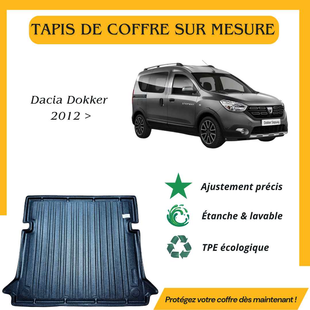 Tapis de coffre 4D DACIA DOKKER 2012-2024
