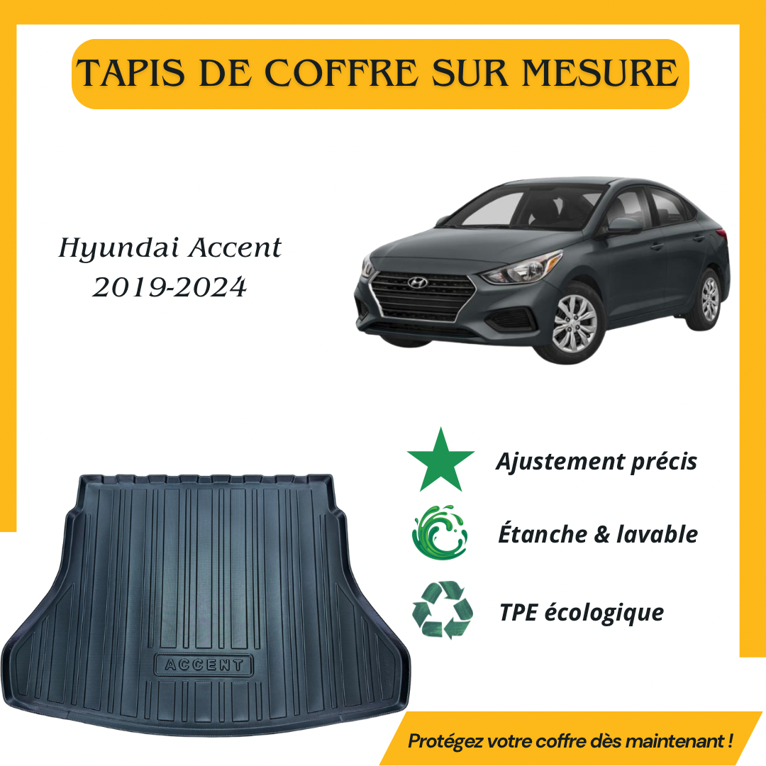 Tapis de coffre 4D Hyundai Accent 2019-2024