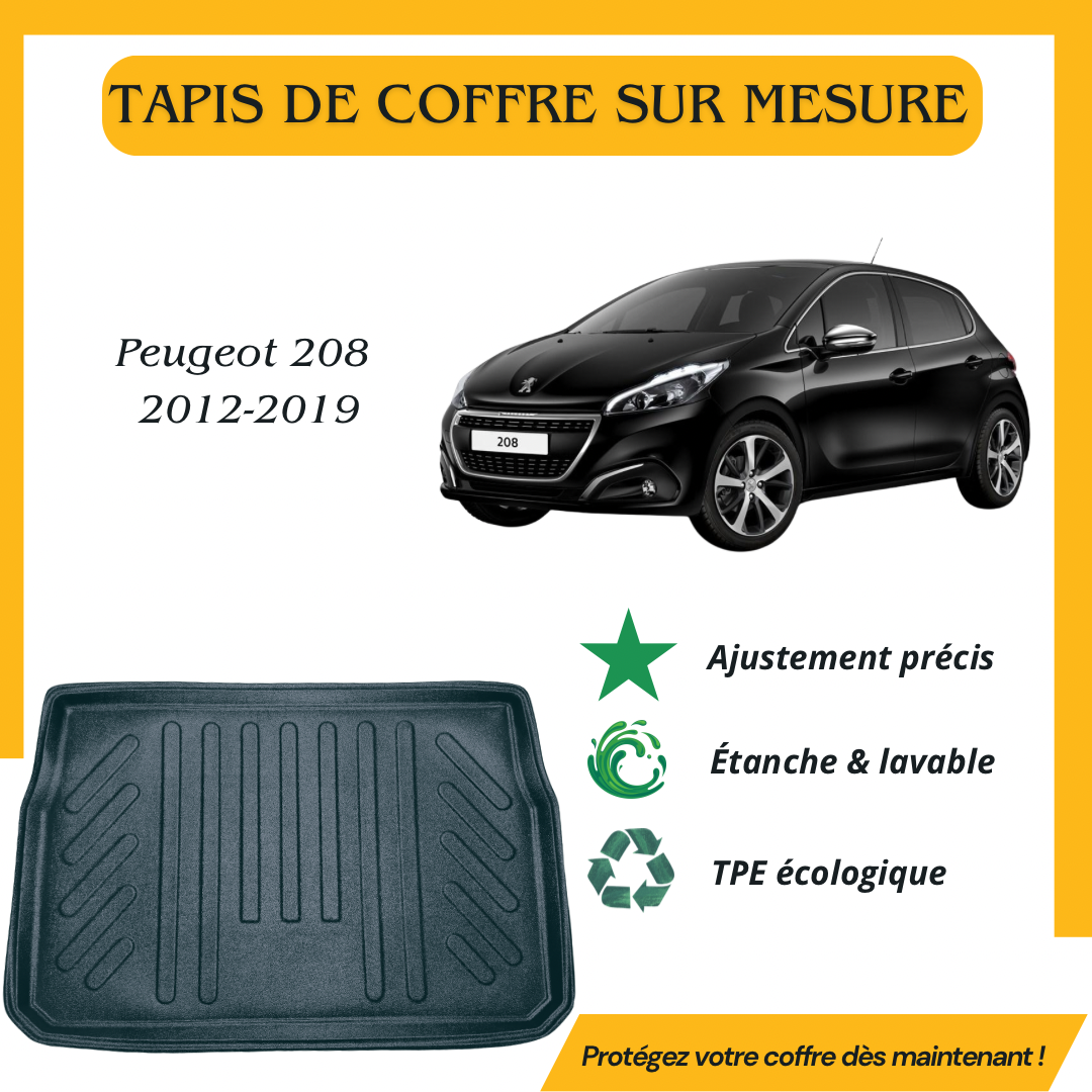 Tapis de coffre 4D Peugeot 208 HB 2012-2019