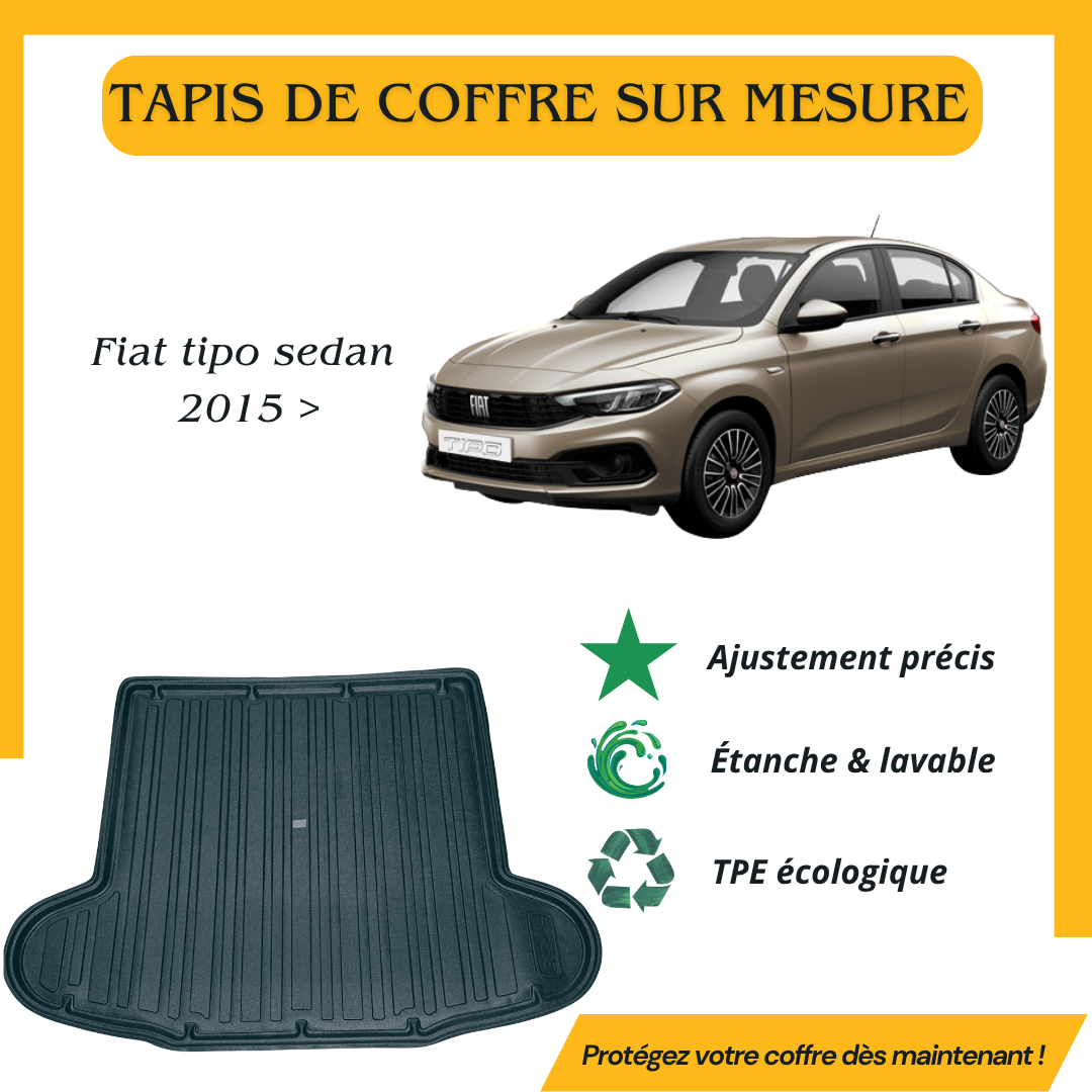 Tapis de coffre 4D Fiat tipo sedan 2015 >