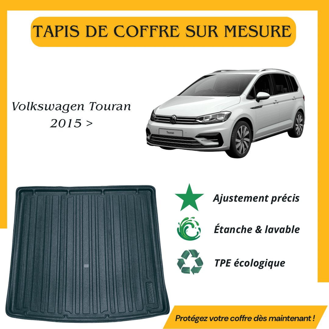 Tapis de coffre 4D Volkswagen Touran 2015>