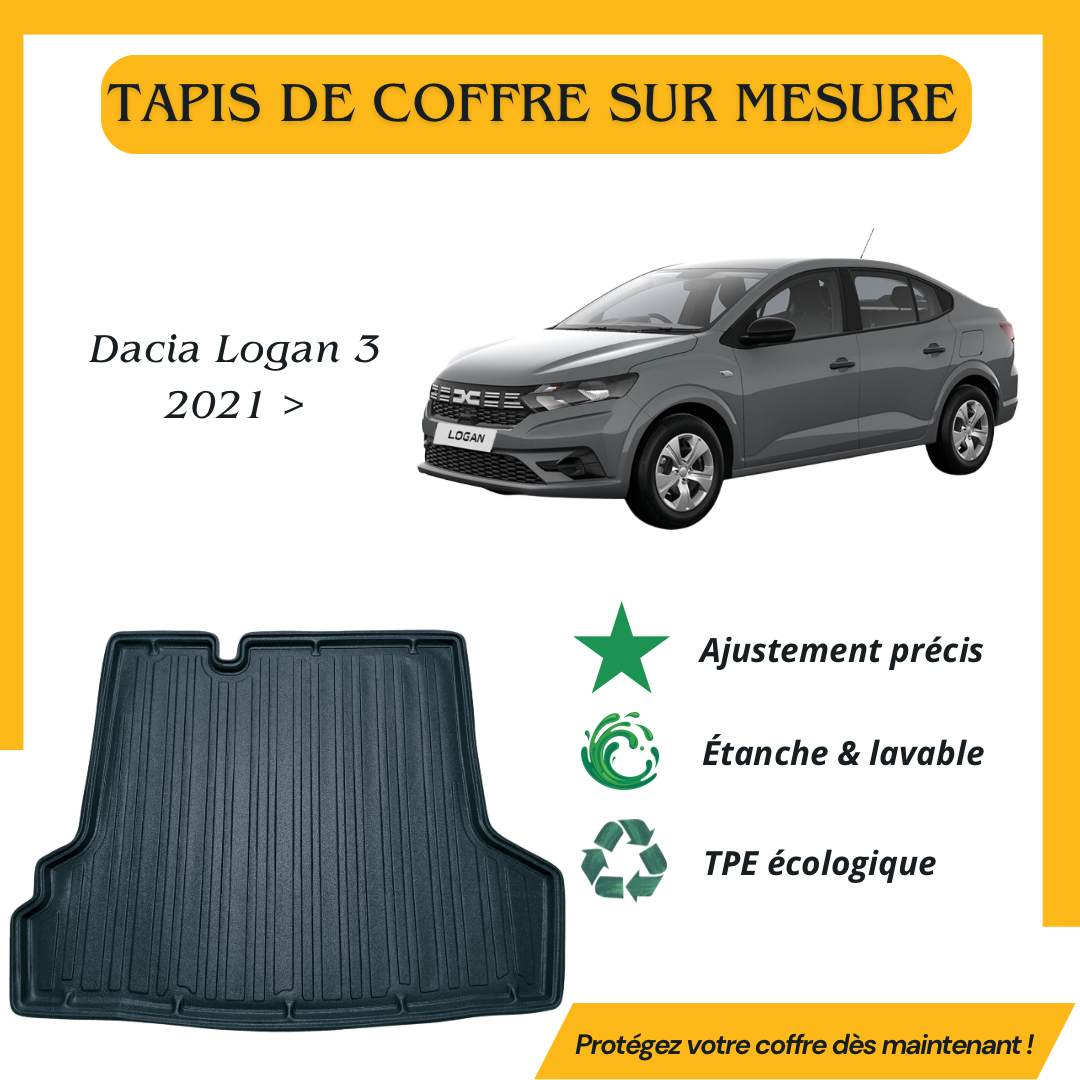 Tapis de coffre 4D DACIA LOGAN 3 2021 >