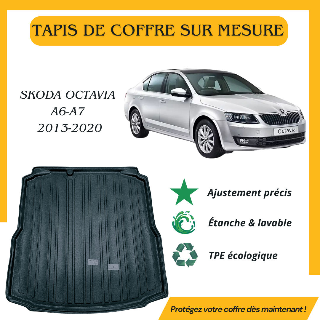Tapis de coffre 4D SKODA OCTAVIA A6-A7 2013-2020
