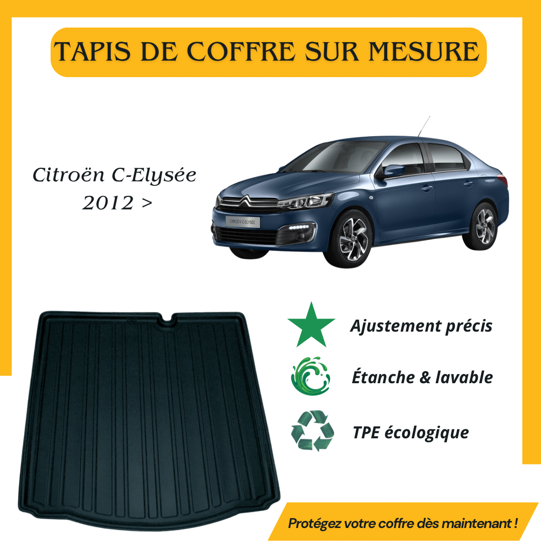 Tapis de coffre 4D Citroën C-Elysée 2012 >