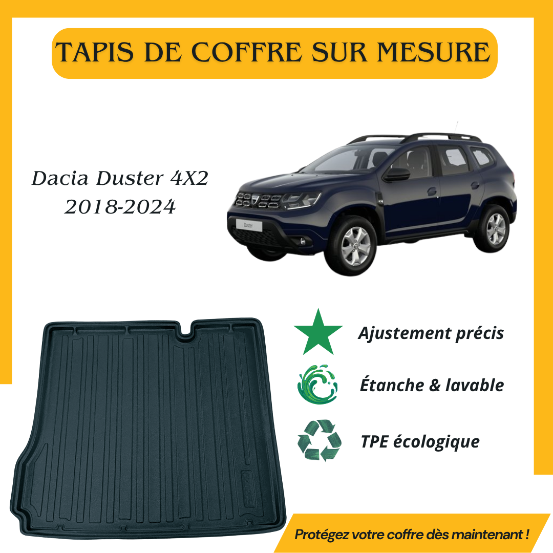 Tapis de coffre 4D Dacia Duster 4X2 2018-2024