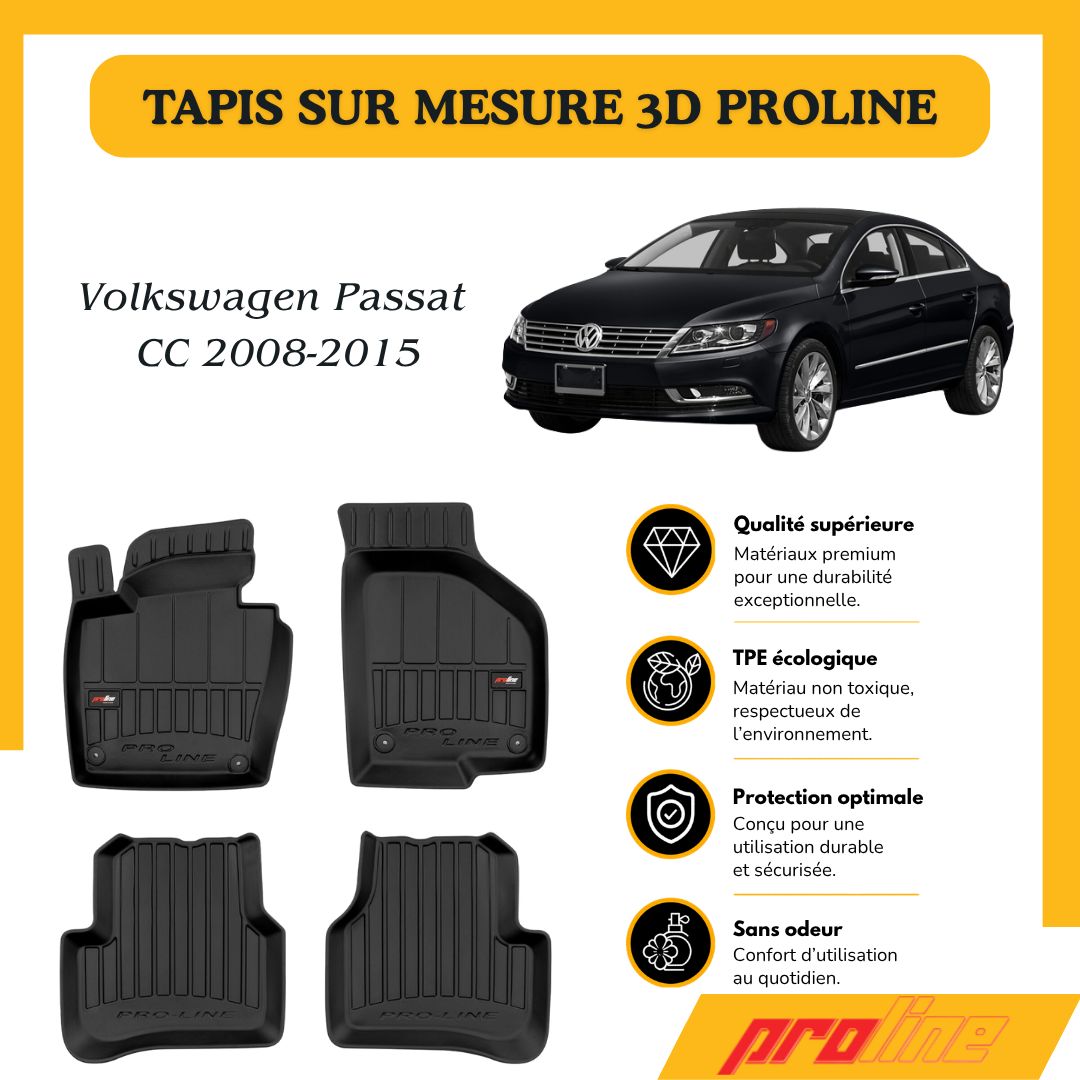 Tapis de sol PROLINE Volkswagen Passat CC 2008-2015