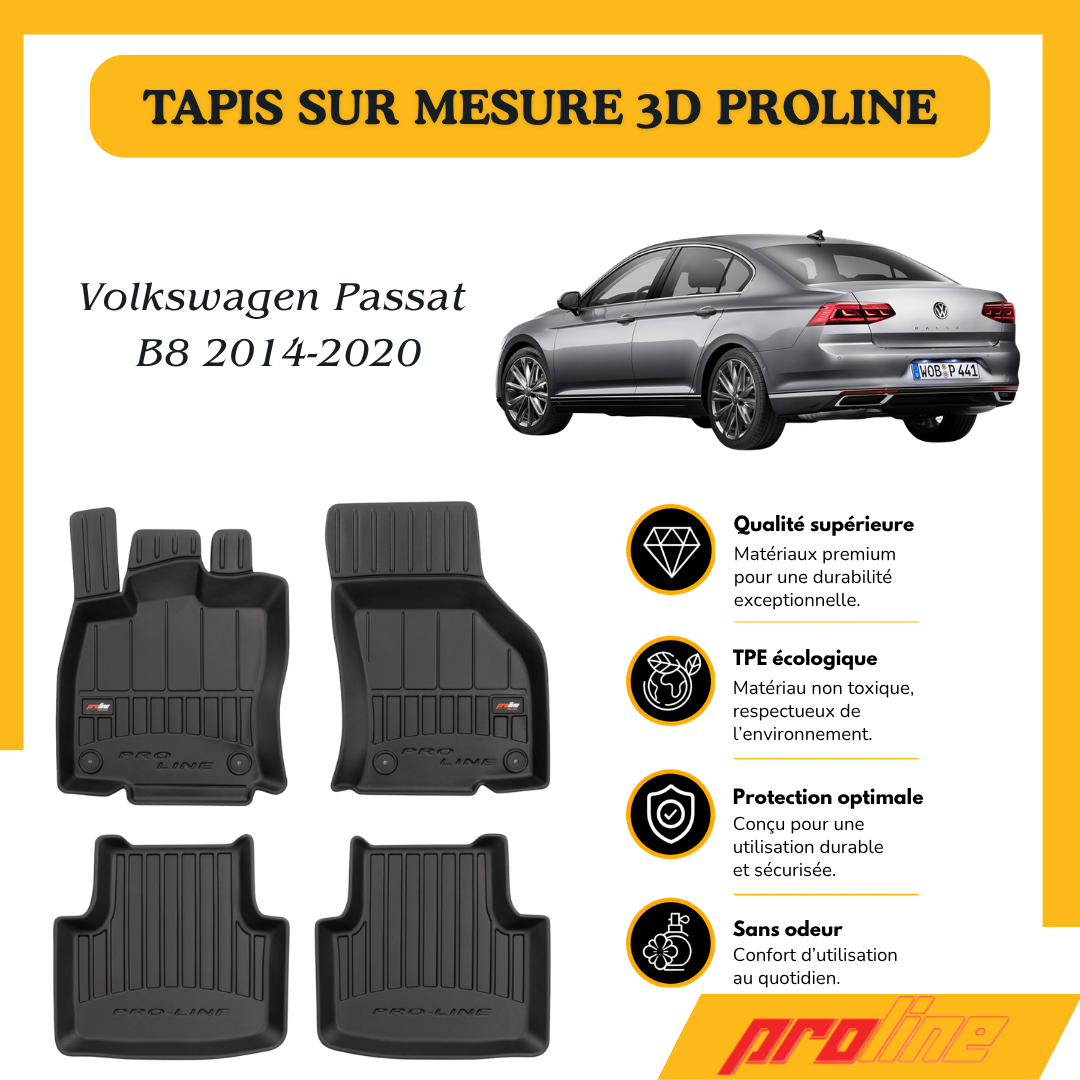 Tapis de sol PROLINE Volkswagen Passat B8 2014-2020