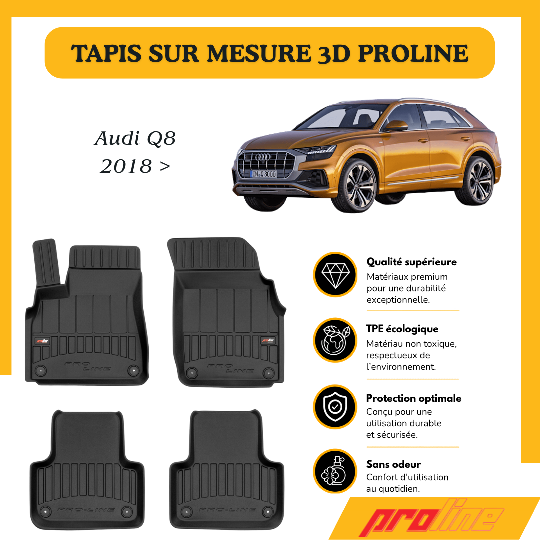 Tapis de sol PROLINE Audi Q8 2018 >