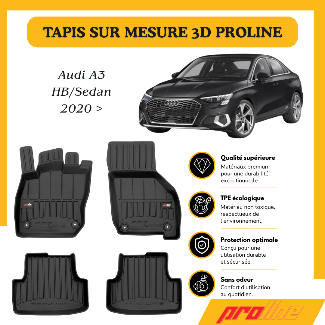Tapis de sol PROLINE Audi A3 2020 >