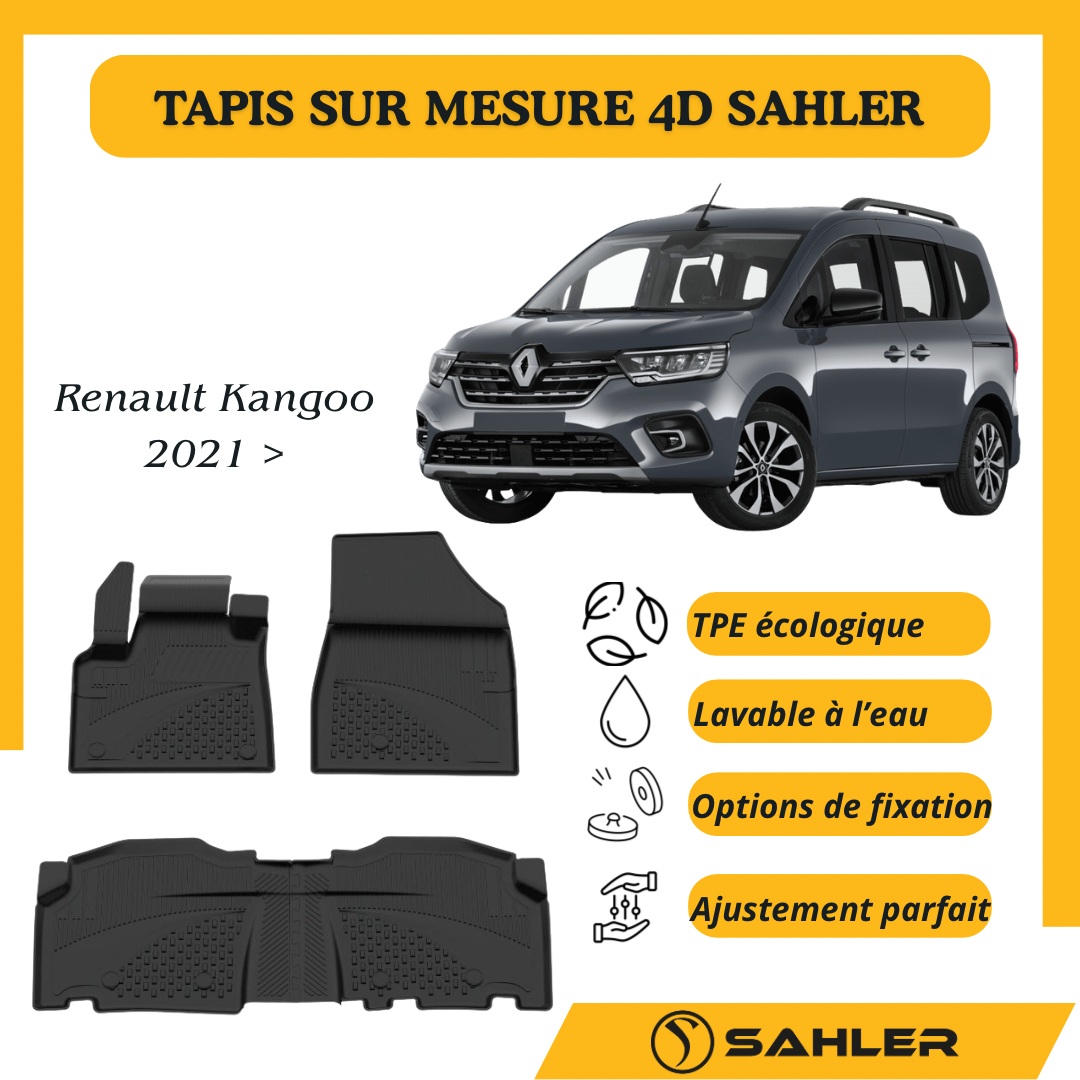 Tapis Sur Mesure 4D Renault Kangoo 2021 >