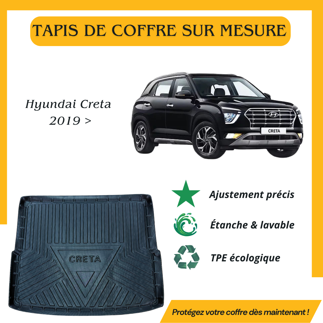 Tapis de coffre 4D Hyundai Creta 2019 >