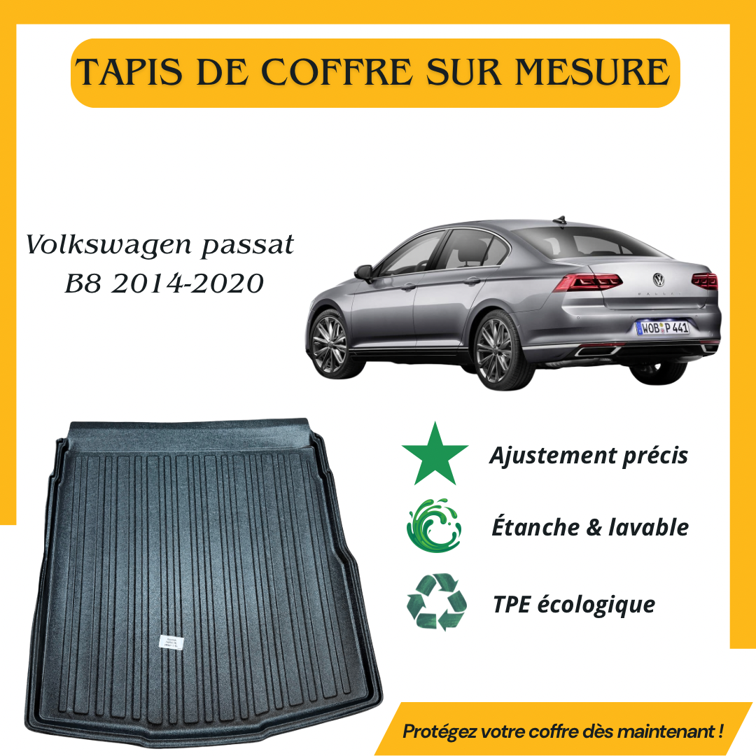 Tapis de coffre 4D Volkswagen passat B8 2014-2020