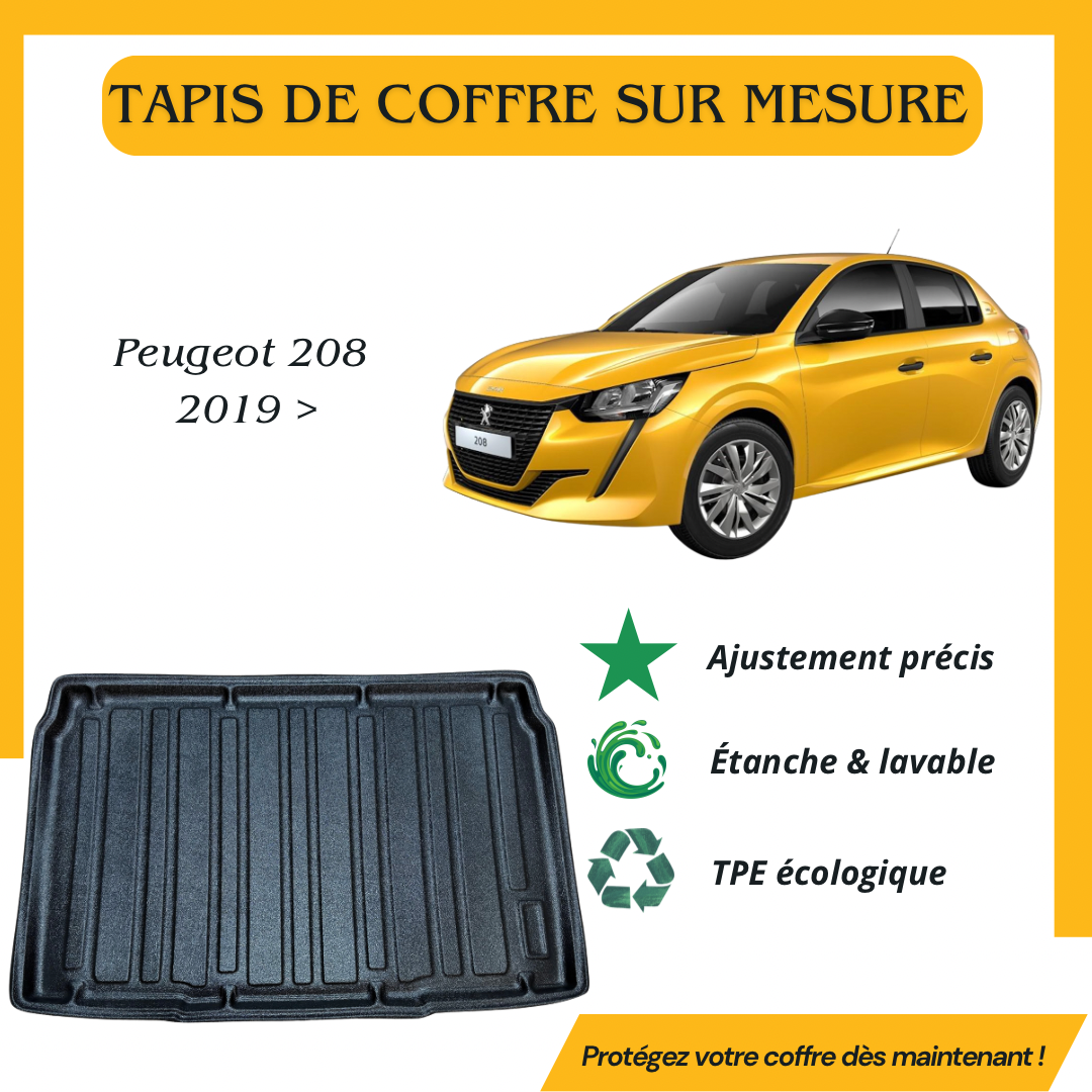 Tapis de coffre 4D Peugeot 208 2019 >