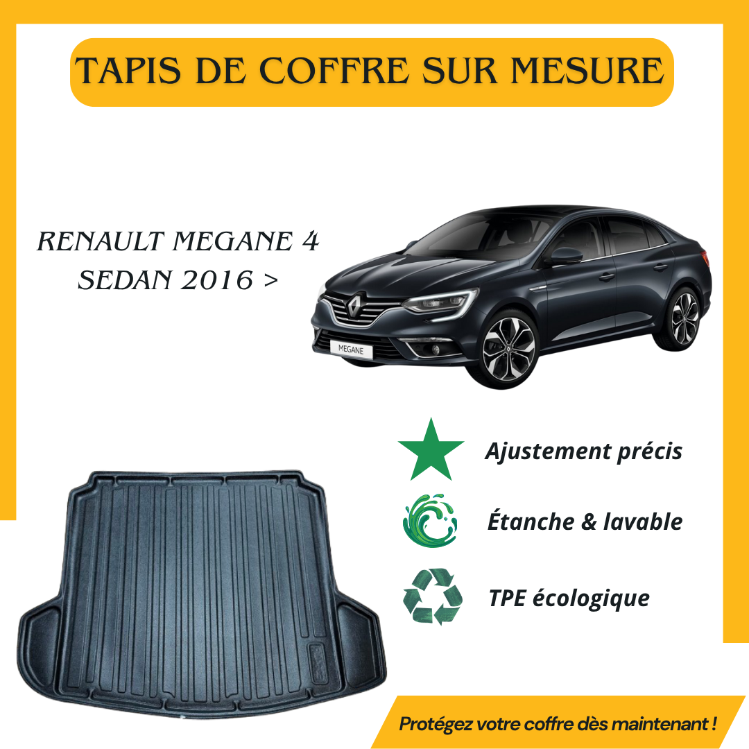 Tapis de coffre 4D RENAULT MEGANE 4 SEDAN 2016>