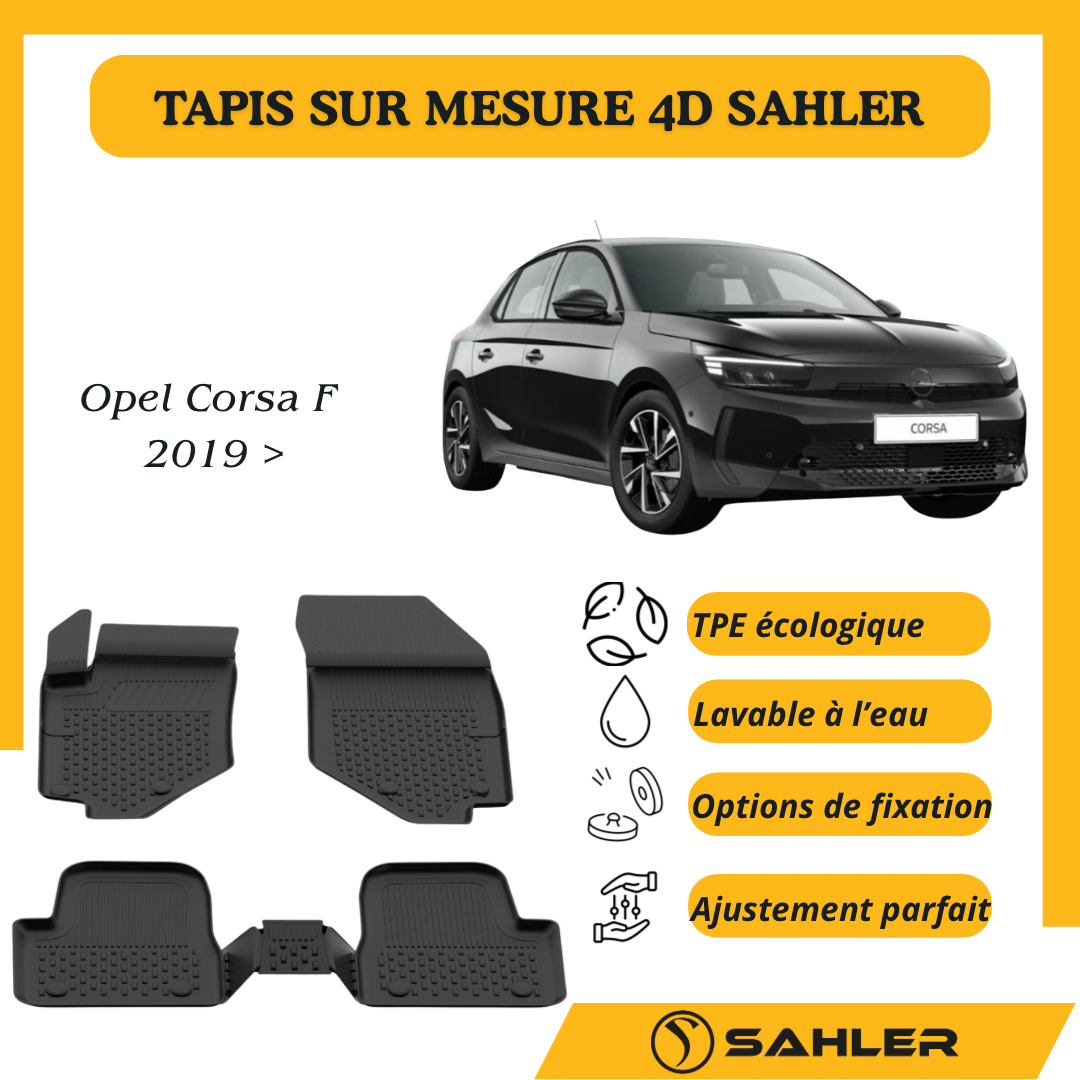 Tapis sur mesure 4D Opel Corsa F 2019 >