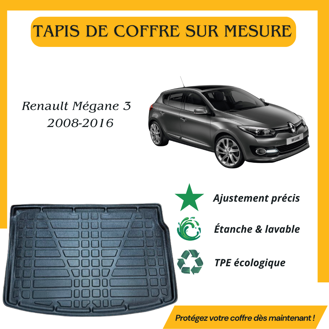Tapis de coffre 4D Renault Mégane 3 HB 2008-2016
